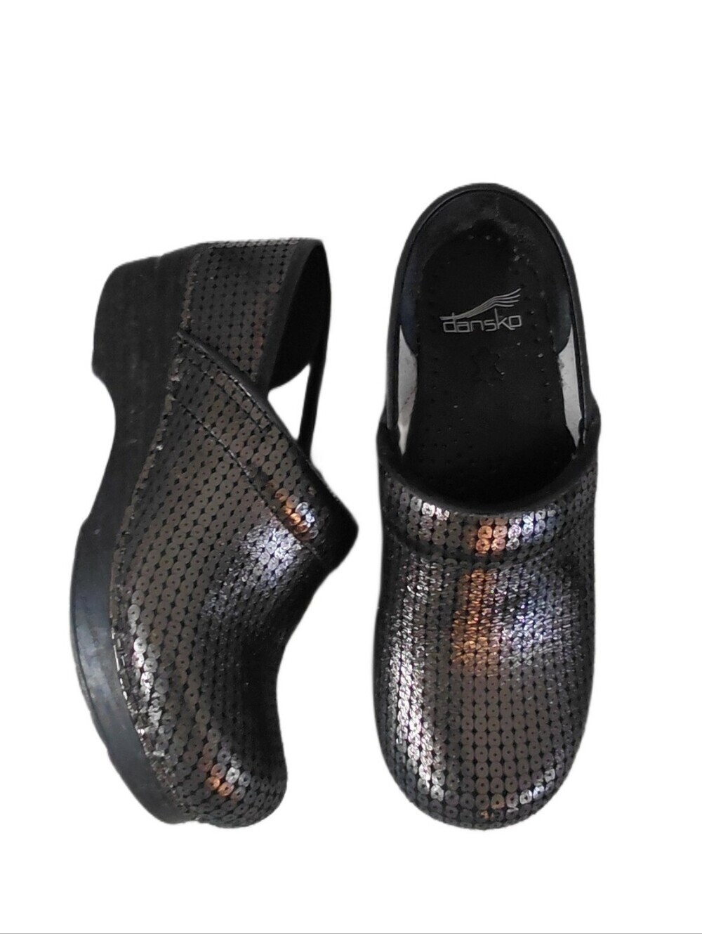 Dansko Metallic Bronze Clogs Women's Size 7 Comfort Shoes